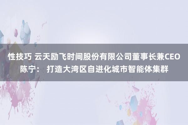 性技巧 云天励飞时间股份有限公司董事长兼CEO陈宁： 打造大