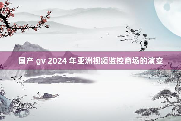 国产 gv 2024 年亚洲视频监控商场的演变